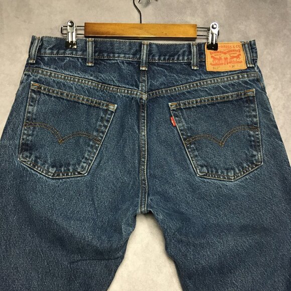 Levis Mens 517 Bootcut Fit Blue Jeans size 36x30 Cotton Denim Pants